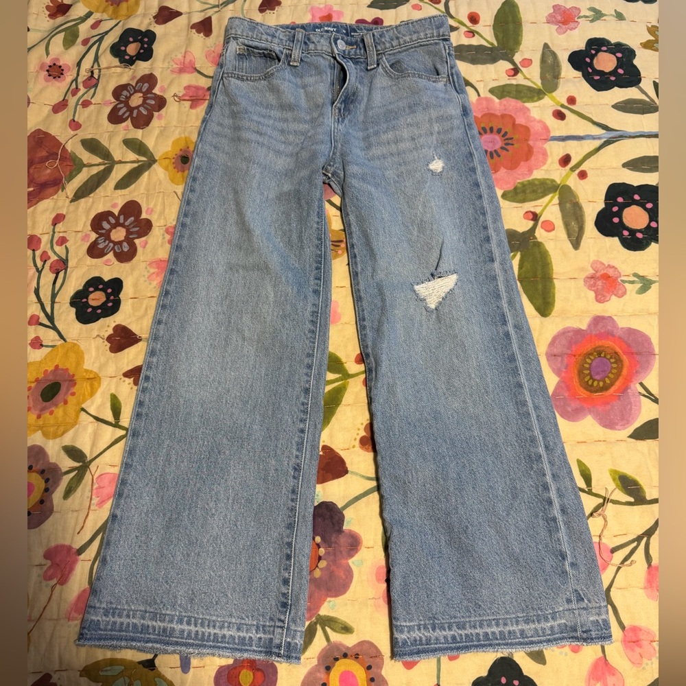 Old Navy Girl’s Wide Leg Baggy Jeans ~ 12